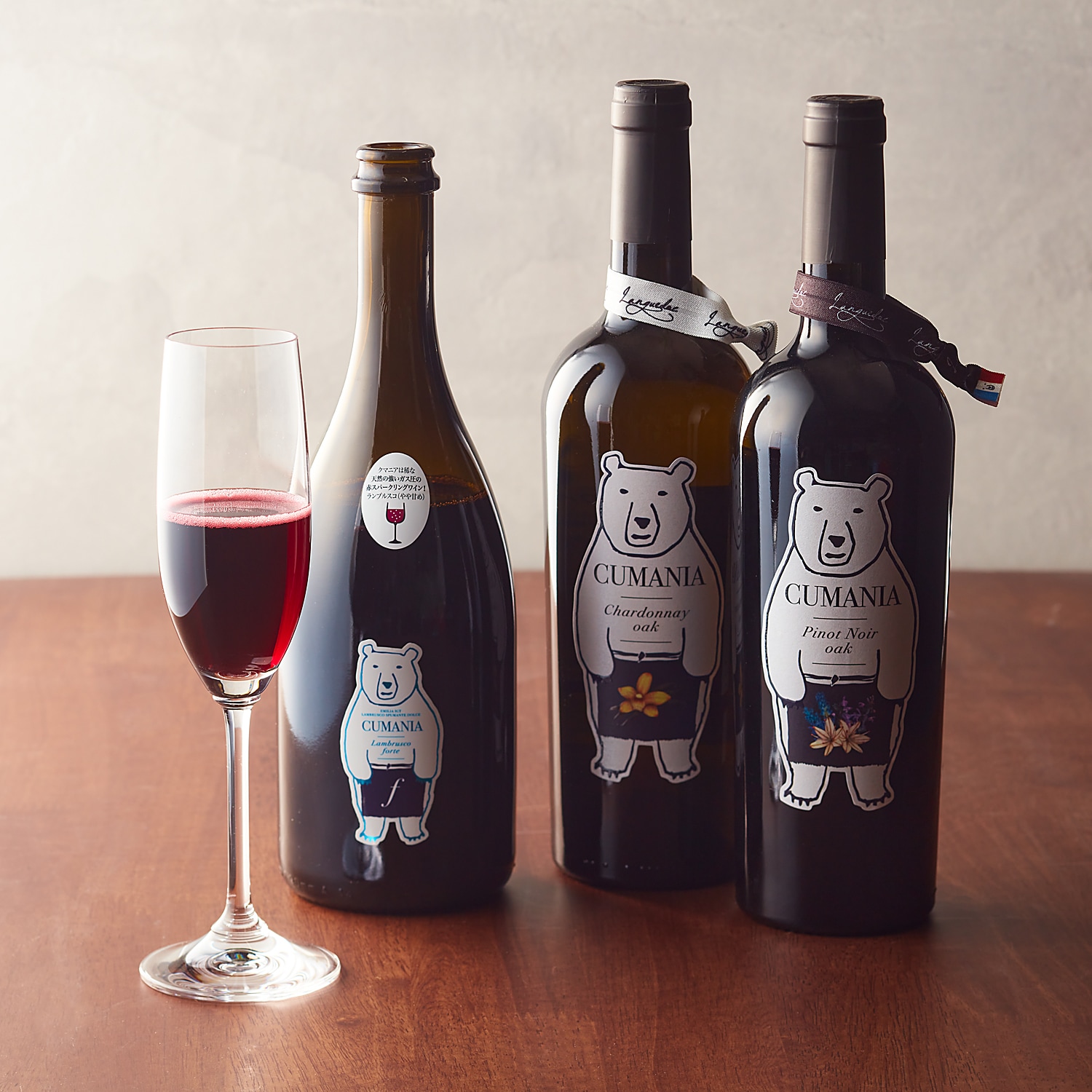 【マス久本店】赤のスパークリングワインが入った CUMANIAワイン 750ml×3本セット画像