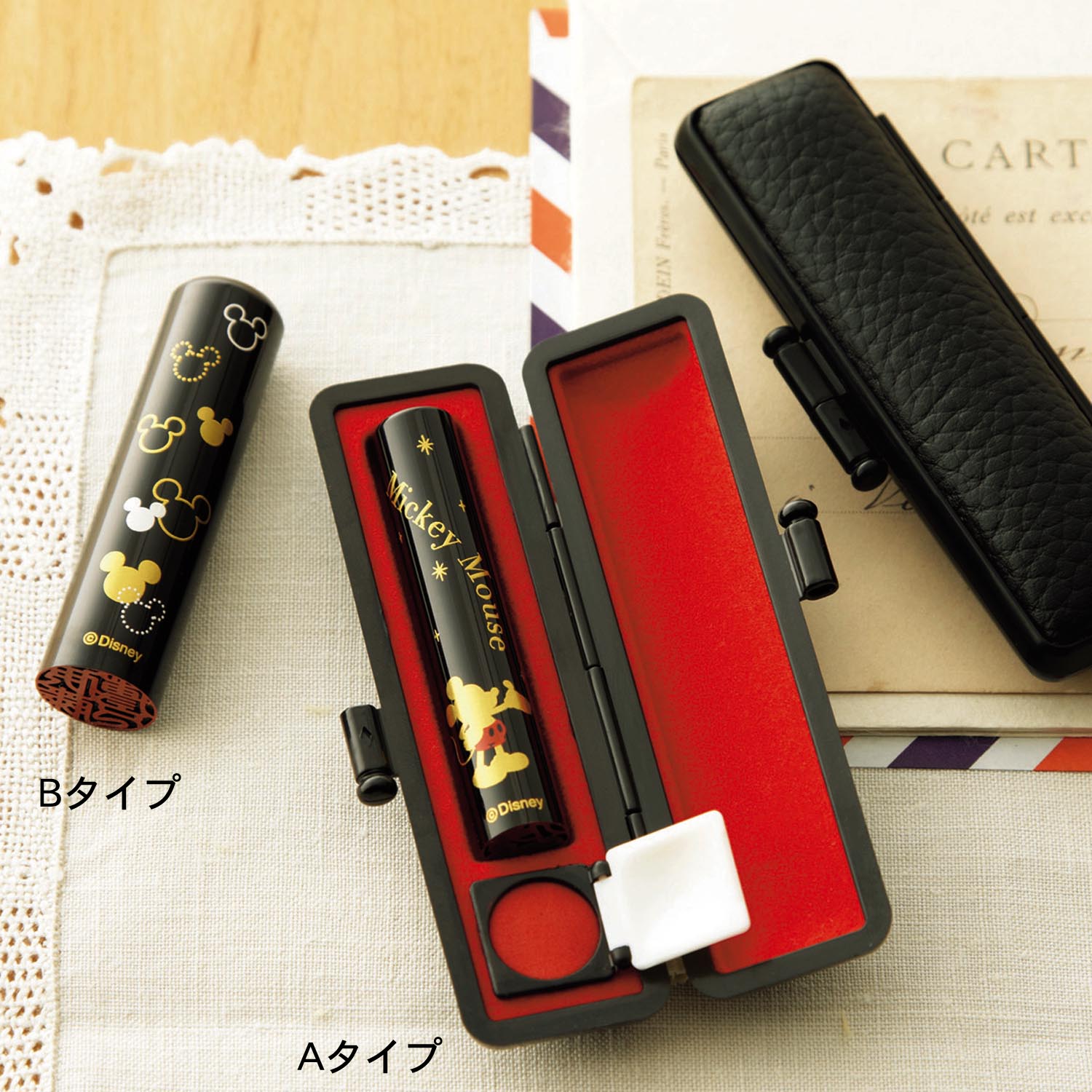 【ディズニー/Disney】近代蒔絵アクリル印鑑「ミッキーマウス」