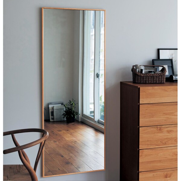 【ベルメゾン】スリムフレームのウォールミラー 【選べる4タイプ】