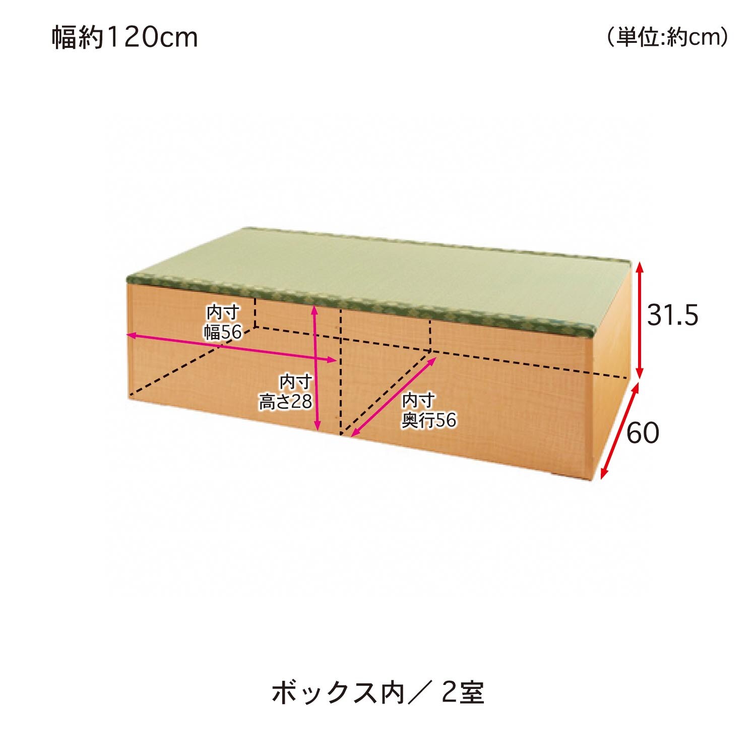畳ユニットボックス（ロータイプ）（収納ボックス/バスケット