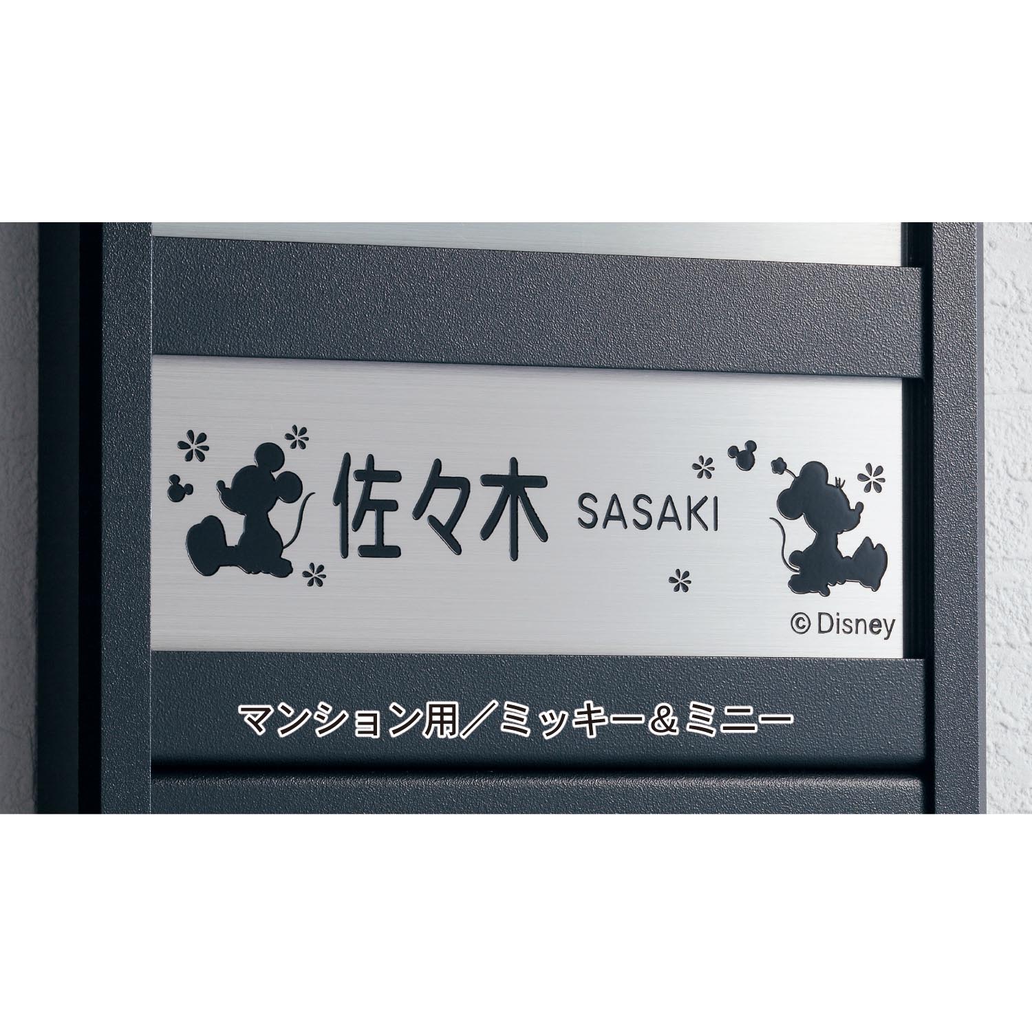 ステンレスプレート＜戸建て用／マンション用＞（選べるキャラクター