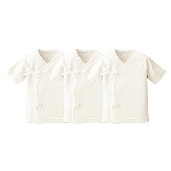 【ベルメゾン】【お客様から大好評】日本製綿素材短肌着3枚セット【新生児 ベビー肌着】 【春夏用・秋冬用】