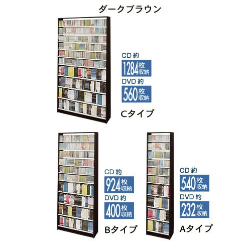 ＣＤ・ＤＶＤ収納ラック（本棚/書棚/ブックシェルフ）｜通販の