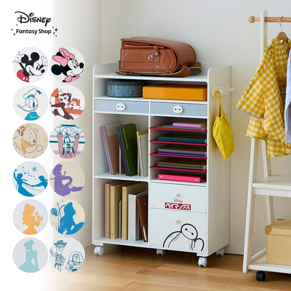【ディズニー/Disney】【累計販売点数1.8万台突破】 学校準備まで楽しく!ランドセル収納ワゴン(選べるキャラクター)