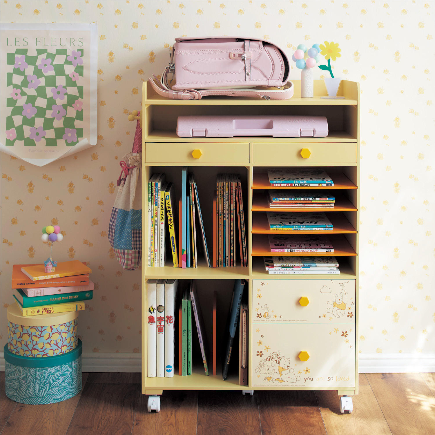 【新柄登場】【累計販売点数1.9万台突破】 学校準備まで楽しく!ランドセル収納ワゴン(選べるキャラクター)(ディズニー/Disney) 【新柄登場】【累計販売点数1.9万台突破】 学校準備まで楽しく!ランドセル収納ワゴン(選べるキャラクター)(ディズニー/Disney)