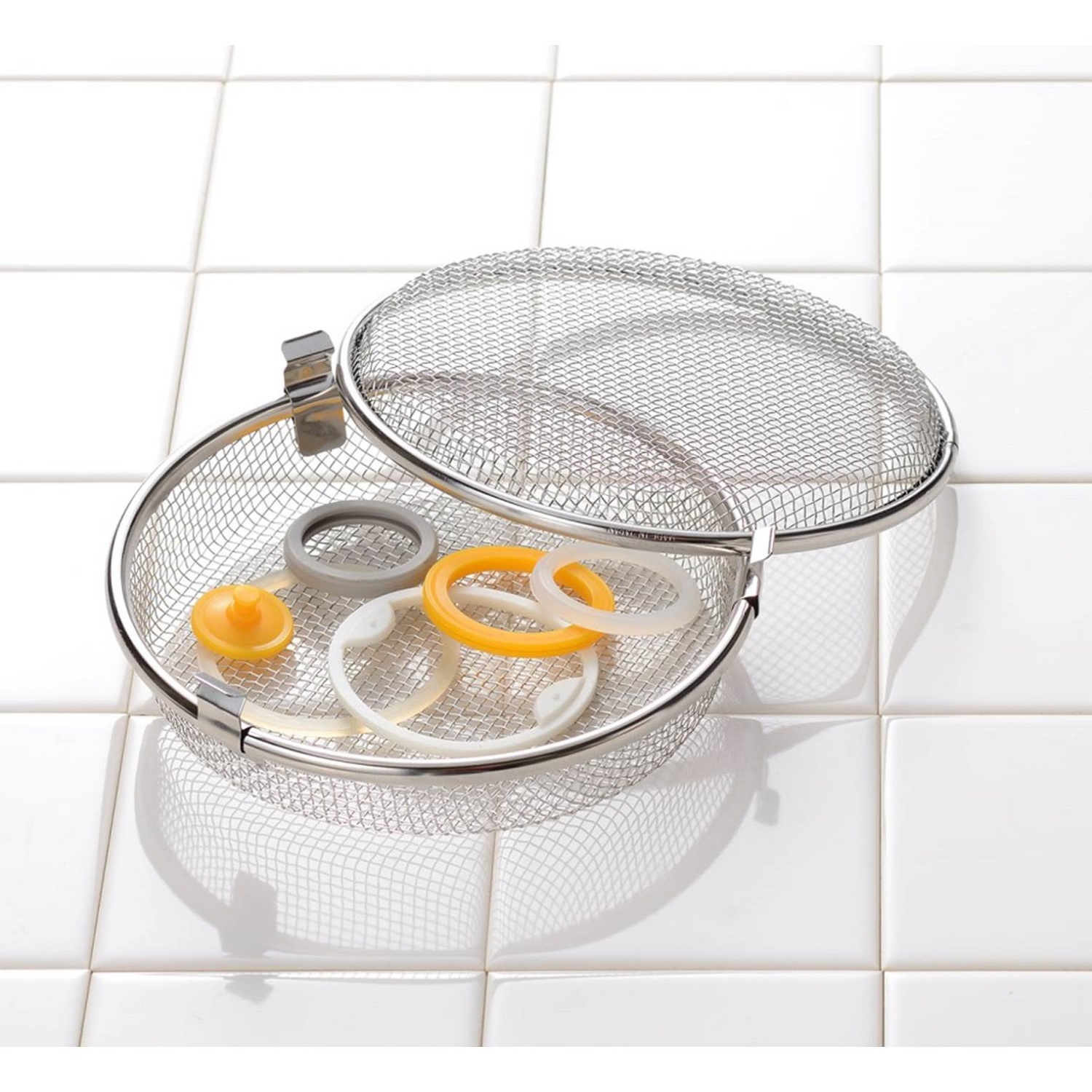 【オークス/AUX】食洗機用ステンレス製小物かご[日本製]