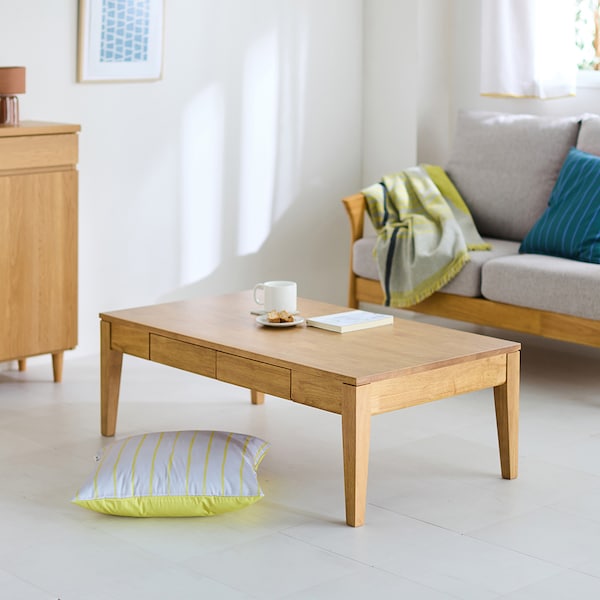 【ベルメゾン】引出し付きローテーブル (リビングテーブル)【選べる4サイズ】