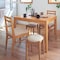 シンプルダイニングテーブルセット（3点セット） ＜2人用＞
