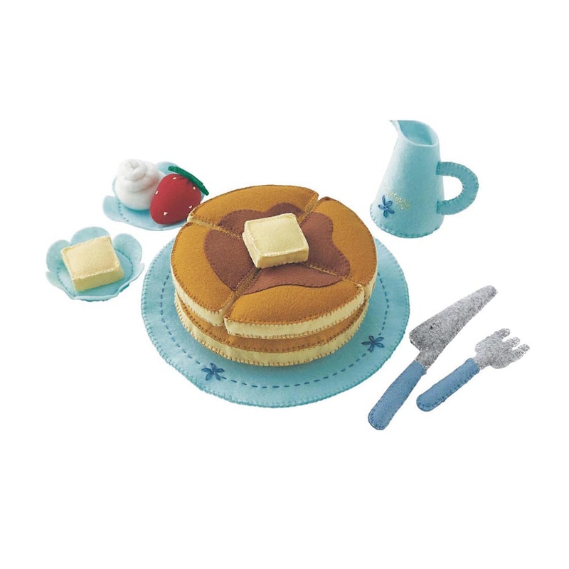ホットケーキセット　出来上がりサイズ／大皿：径約17cm
