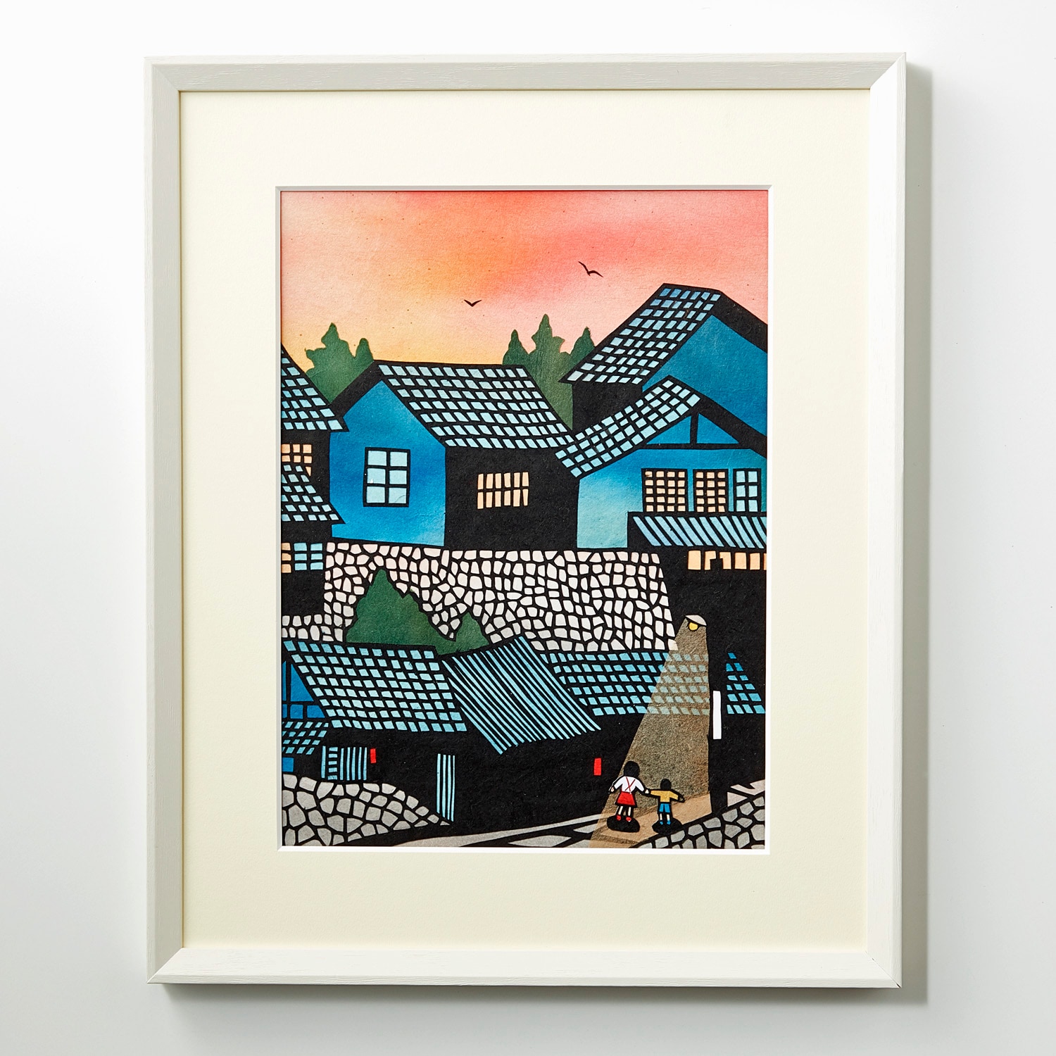 〈ベルメゾン〉辰巳雅章 切り絵の歳時記フレー厶手作りキット ７月〜１２月 ベルメゾン〉辰巳雅章 切り絵の歳時記フレー厶手作りキット 7月