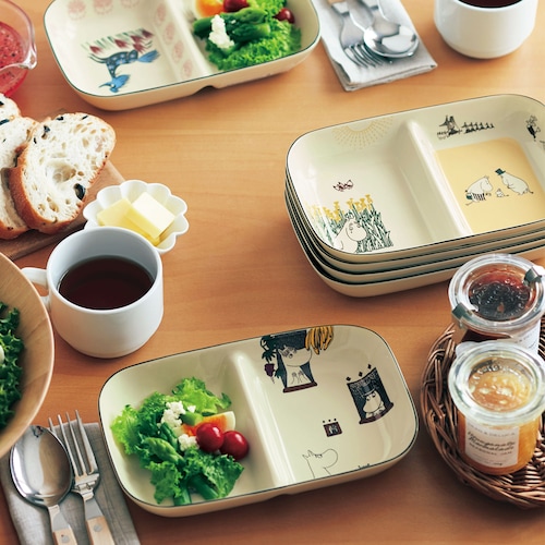 【定期お届け】 「ムーミン」暮らしの仕切り皿 ：6回シリーズ