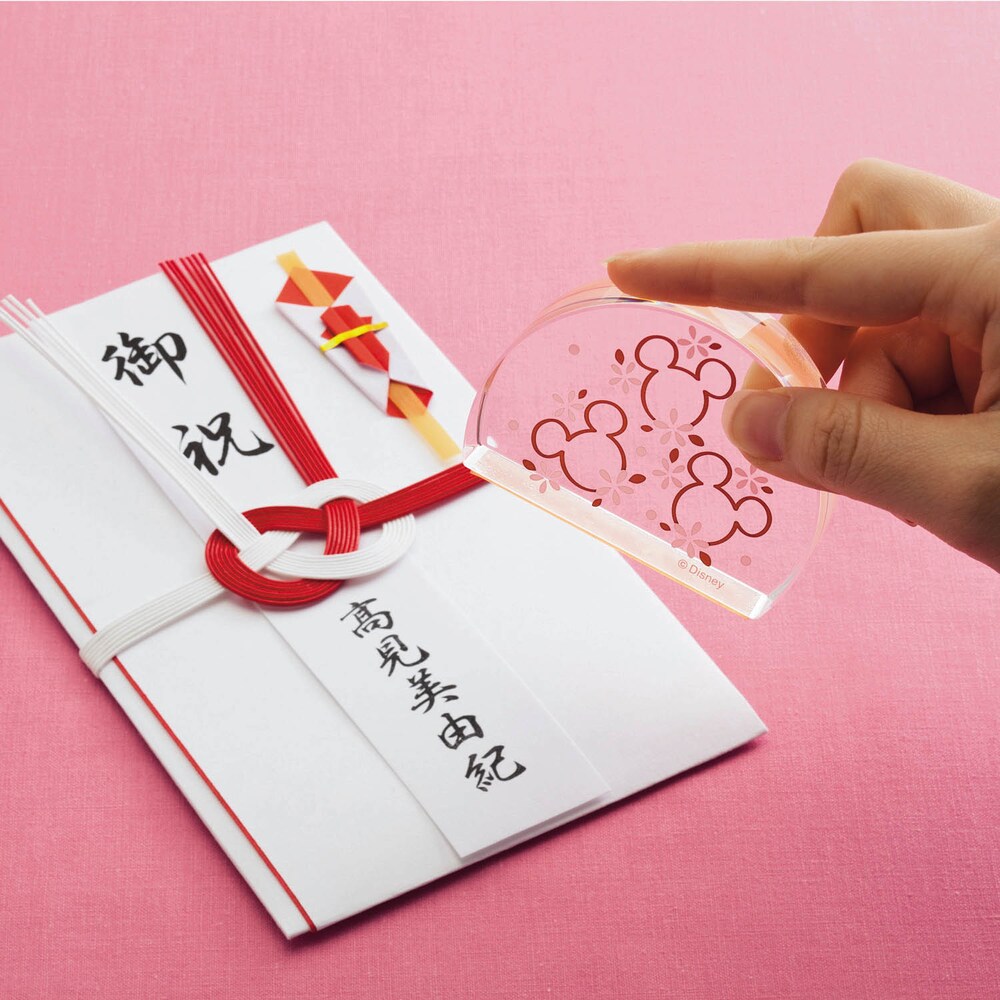 【ディズニー/Disney】【通園通学用のお名前スタンプにも】 きれいな文字で便利なネームスタンプ「ミッキーモチーフ」