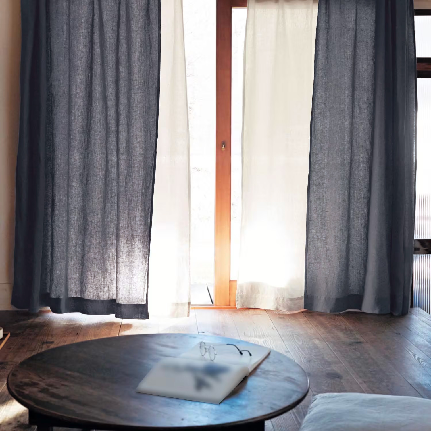 【ラブザリネン/Love the Linen】【サイズ合えばお買得】 フレンチリネンカーテン 【旧タイプ・在庫限り】