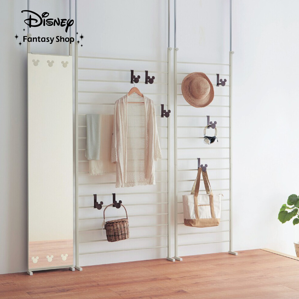 【ディズニー/Disney】突っ張り壁面ラック「ミッキーモチーフ」