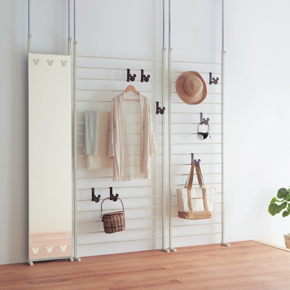 突っ張り壁面ラック「ミッキーモチーフ」(ディズニー/Disney) 突っ張り壁面ラック「ミッキーモチーフ」(ディズニー/Disney)