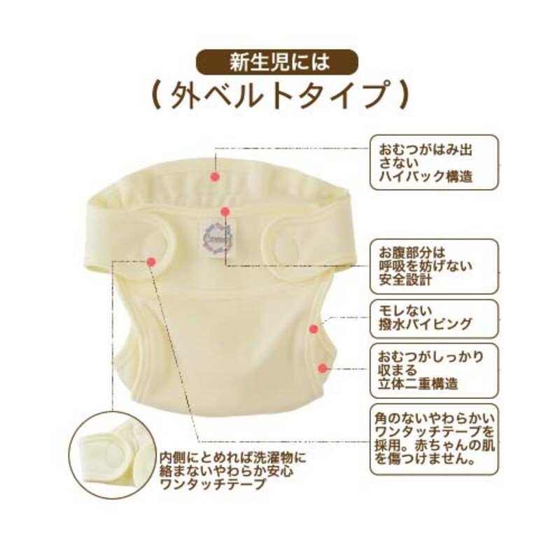 外ベルト股おむつカバー ポリエステル 日本製 シンク ビー 通販のベルメゾンネット