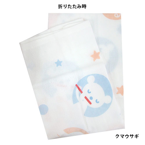 【シンク・ビー】【出産準備にも最適うれしい日本製】裏ガーゼ正方形湯上りバスタオル