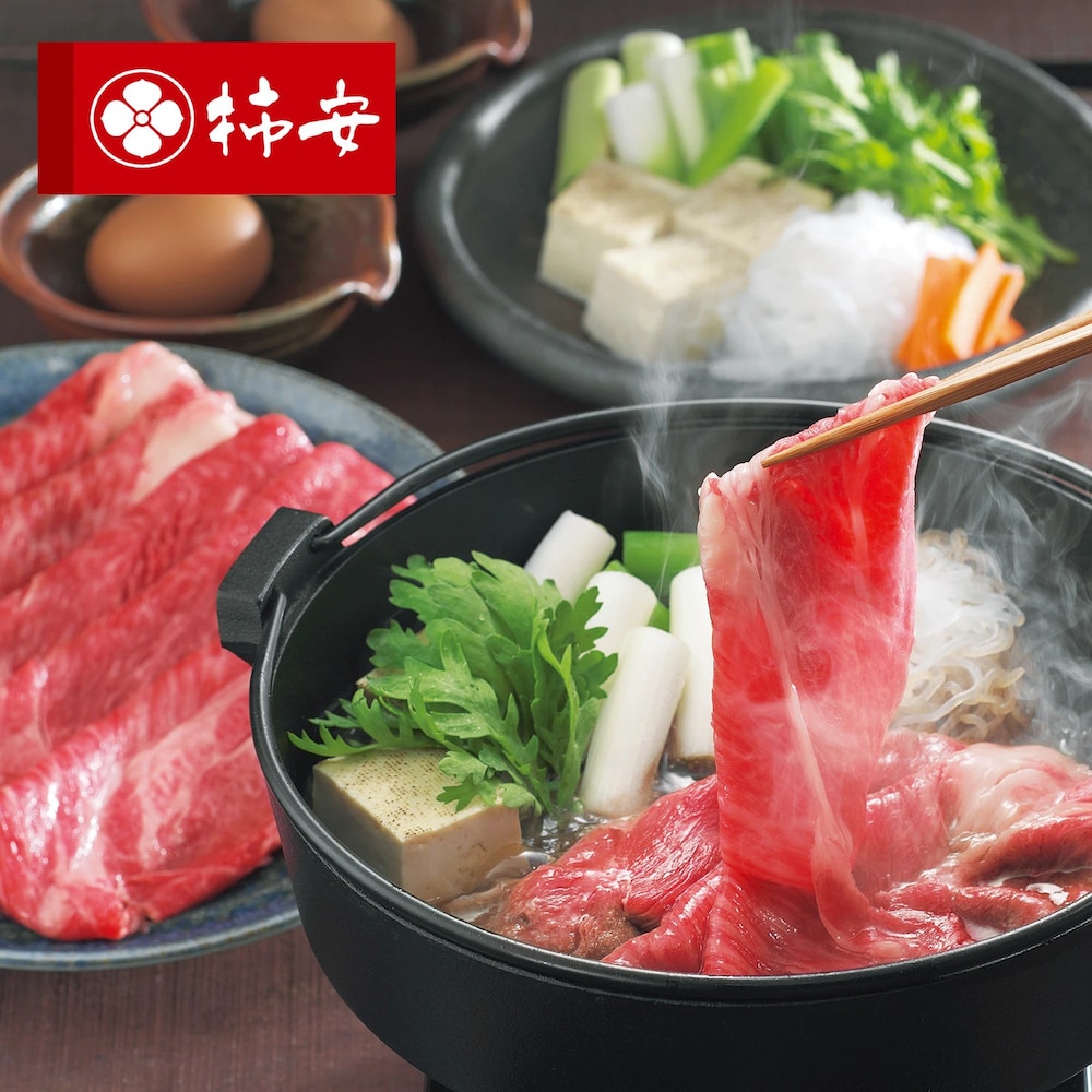【柿安グルメフーズ】きめ細かい霜降り 松阪牛 すき焼き 500g/750g