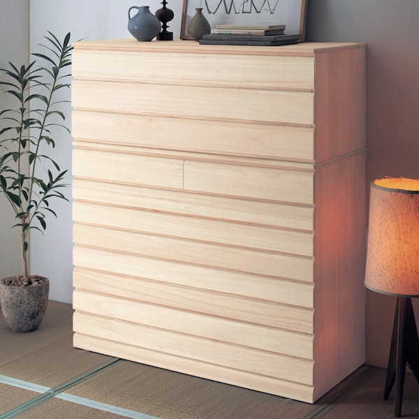 【ベルメゾン】組み合わせて使える桐チェスト