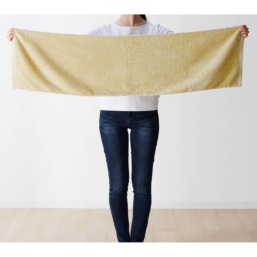 ハンガーに干せるバスタオル：約33×120cm