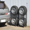 【ベルメゾン】薄型タイヤラック(カバー付き)同タイプ2個セット