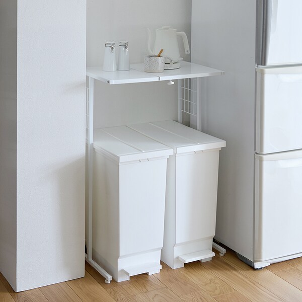 【ベルメゾン】伸縮ゴミ箱上ラック 【ゴミ箱の上を有効活用 選べる幅3サイズ】