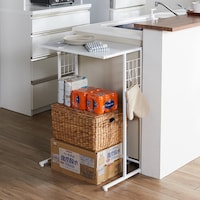 幅55～75cm　ストック品置き場の上部空間の活用にもおすすめ
