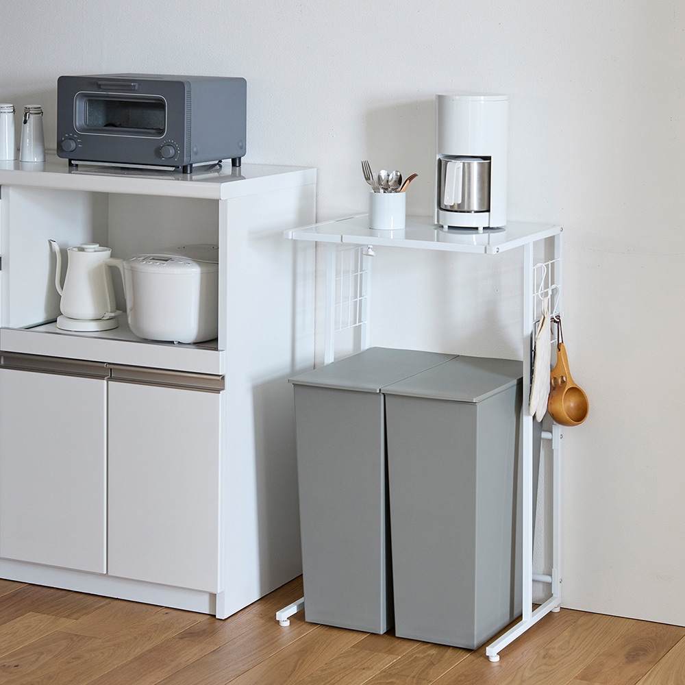 ダストペール上ラック（レンジ台/レンジラック）｜通販のベルメゾンネット