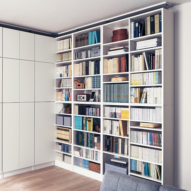 突っ張り壁面ラック ＜奥行30／奥行40cm＞