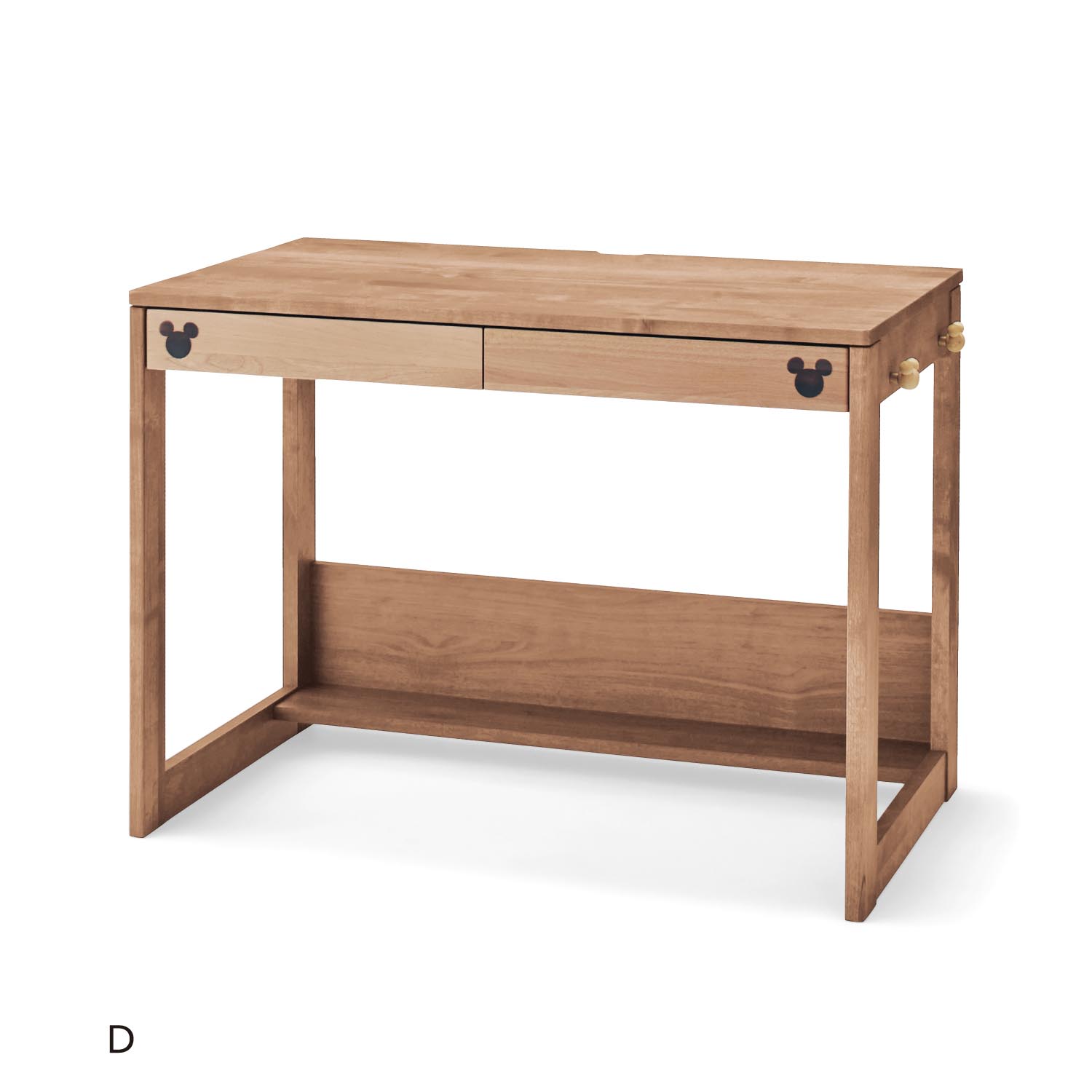 【ディズニー/Disney】あたたかみのある天然木の学習机「ミッキーモチーフ」 【ディズニー/Disney】あたたかみのある天然木の学習机「ミッキーモチーフ」