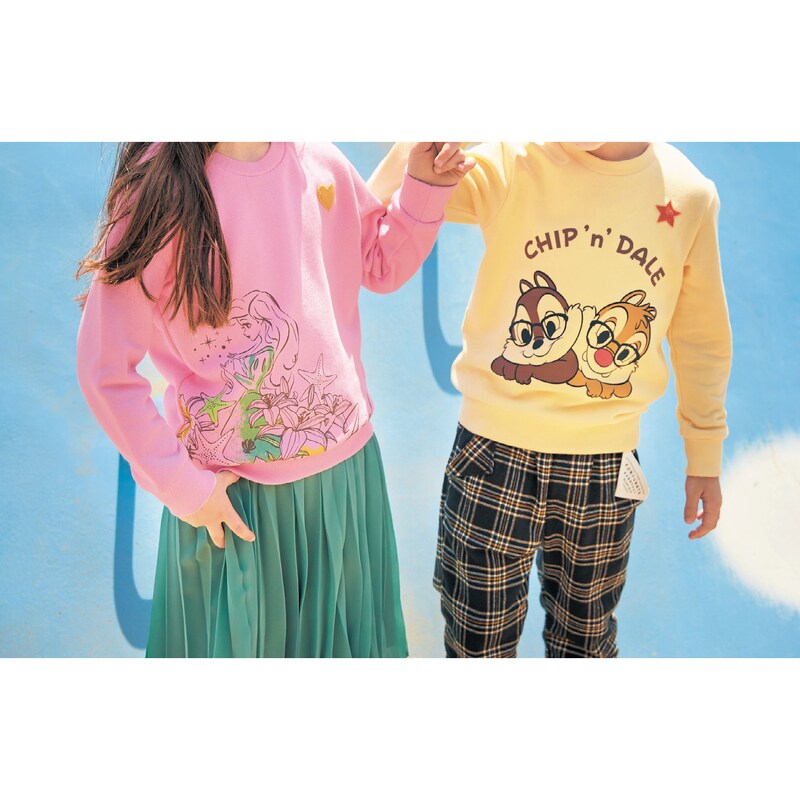 裏毛スウェットシャツ 選べるキャラクター ディズニー Disney 通販のベルメゾンネット