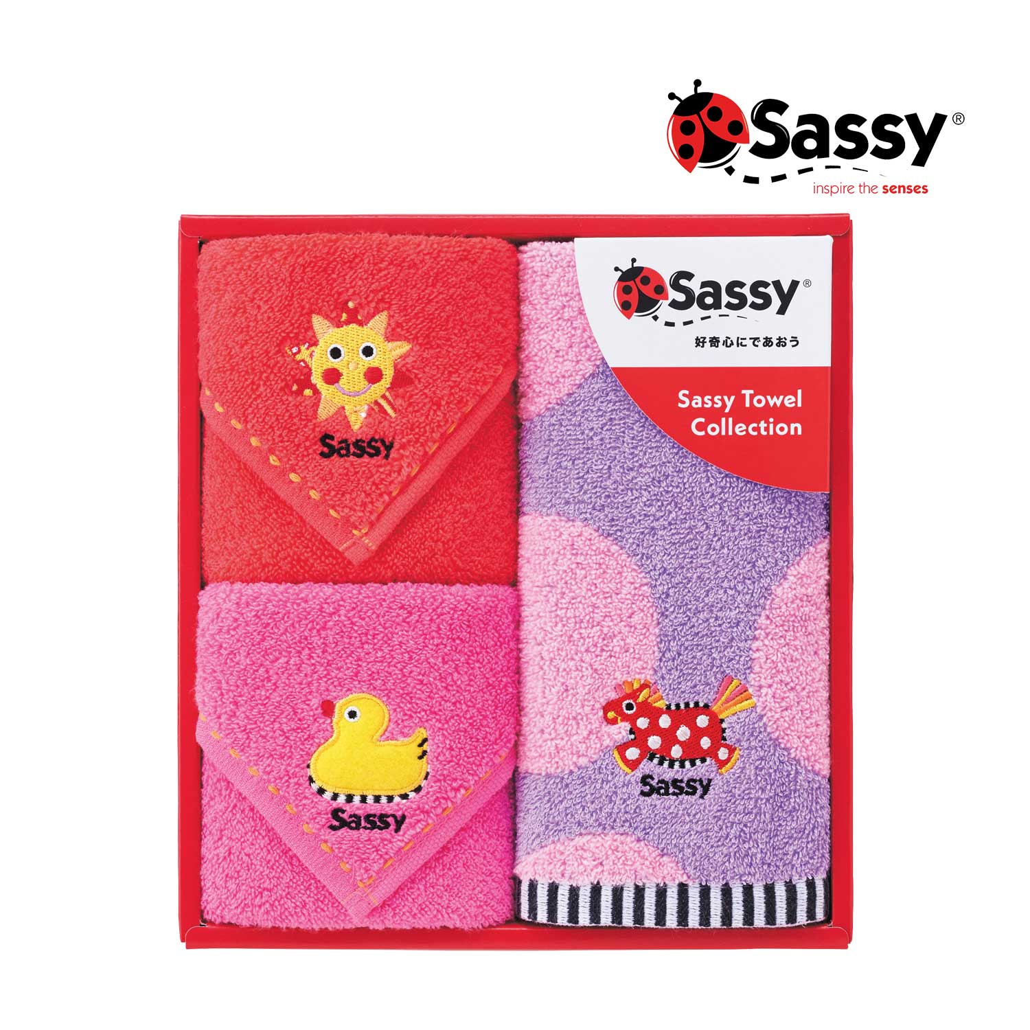 【サッシー】ウォッシュ・ミニタオル3枚セット