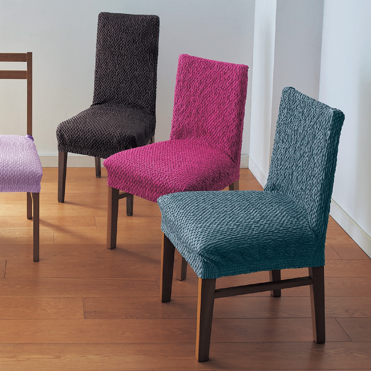 スペイン製フィット椅子カバー・同色２枚セット（椅子カバー/椅子クッション/チェアパッド）｜通販のベルメゾンネット