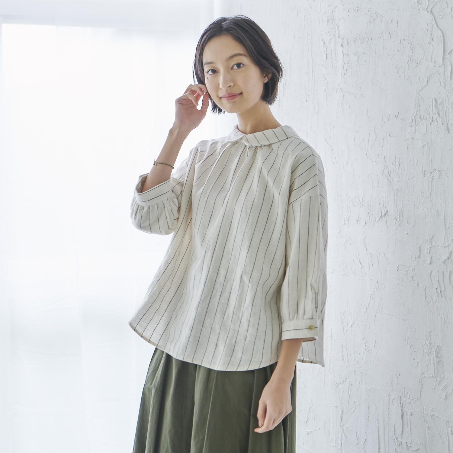 七分袖 ブラウス レディースの通販 通販のベルメゾンネット 七分袖 ブラウス レディースの通販 通販のベルメゾンネット