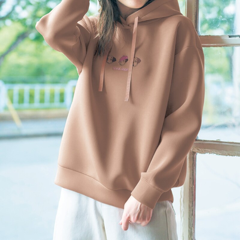 ポイント刺繍がかわいいパーカ 選べるキャラクター ディズニー Disney 通販のベルメゾンネット