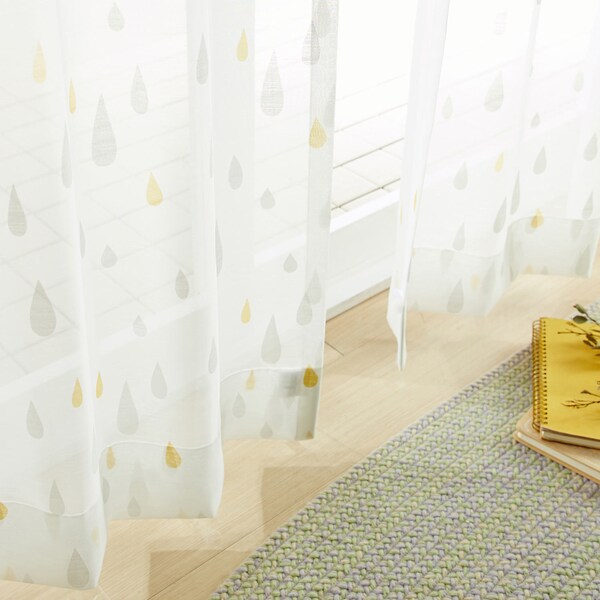 【ベルメゾン】【99サイズ】 ドロップデザインのレースカーテン