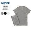 【グンゼ/GUNZE】メンズ VネックTシャツ2枚組