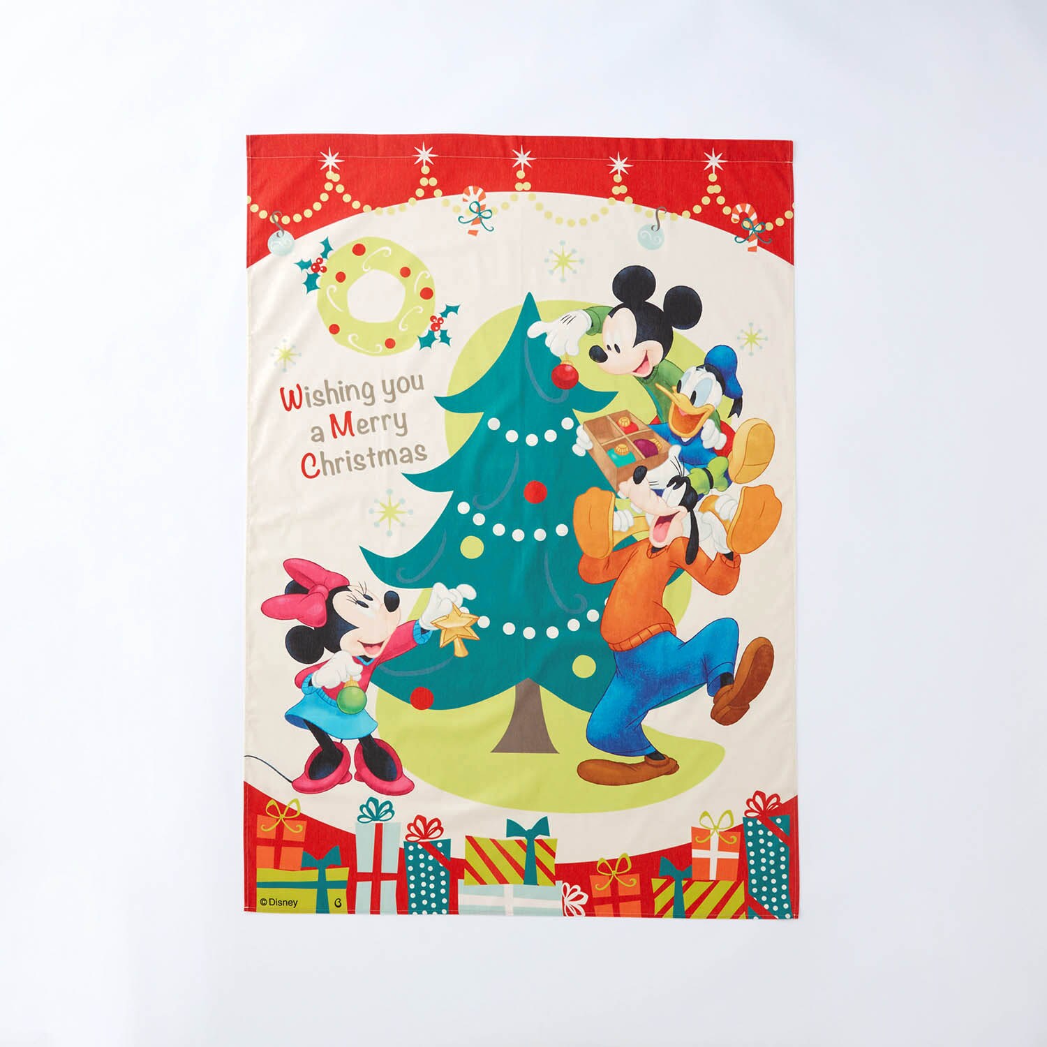 【ディズニー/Disney】ぬいぐるみをつけても可愛い!クリスマスタペストリー(選べるキャラクター)
