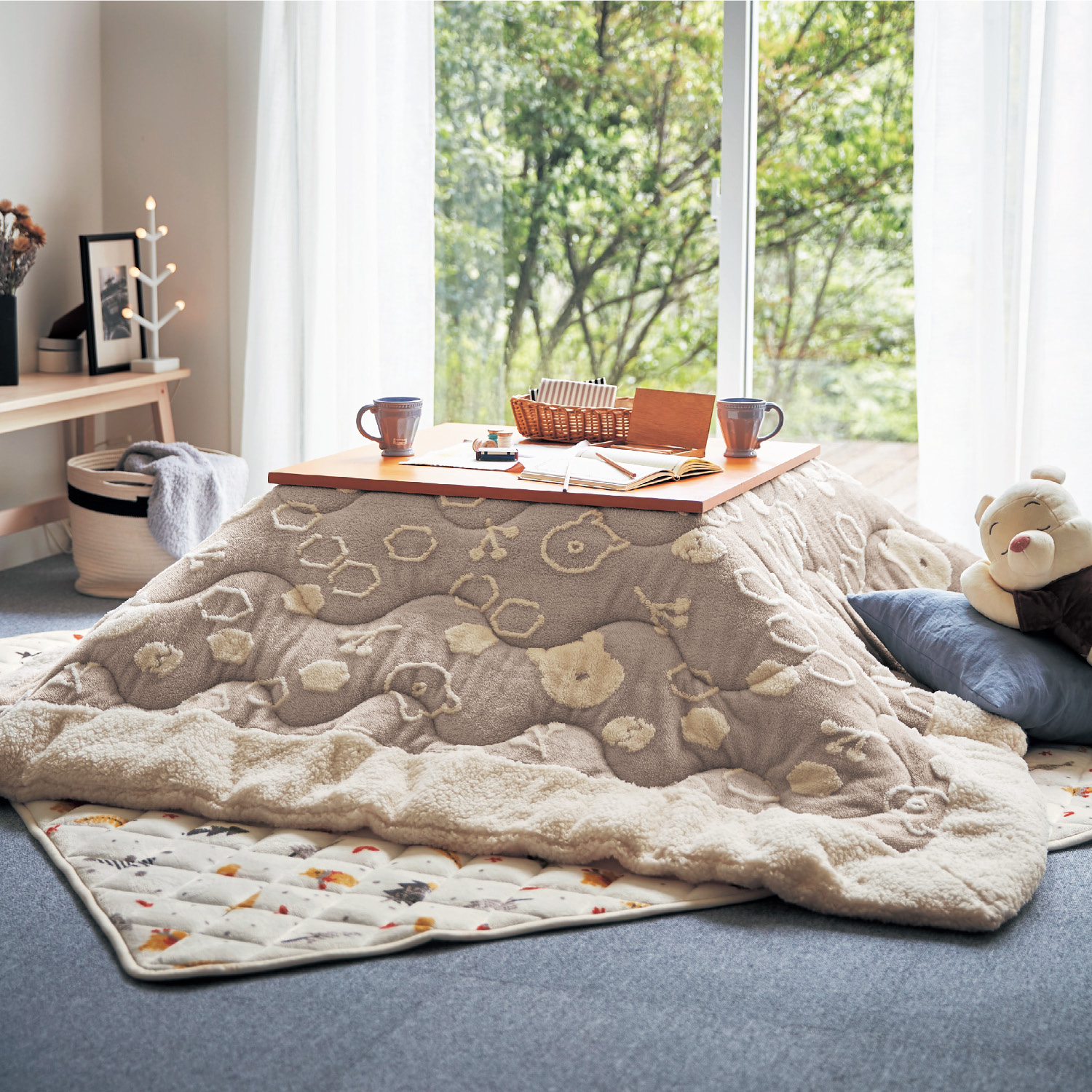 ふっくらタイプ ジャカードボアのこたつ布団掛け敷きセット くまのプーさん ディズニー Disney 通販のベルメゾンネット ふっくらタイプ ジャカードボアのこたつ布団掛け敷きセット くまのプーさん ディズニー Disney 通販のベルメゾンネット