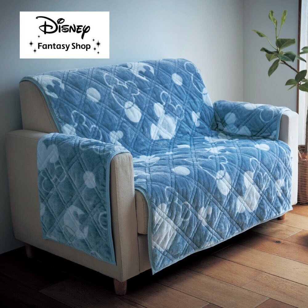 【メルトロ/meltoro】あったかなめらかな肘掛け付きソファーカバー「ミッキーモチーフ」 【メルトロ/meltoro】あったかなめらかな肘掛け付きソファーカバー「ミッキーモチーフ」