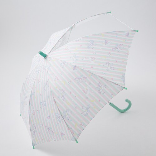 前が見える１面透明素材の長傘【男の子 女の子】
