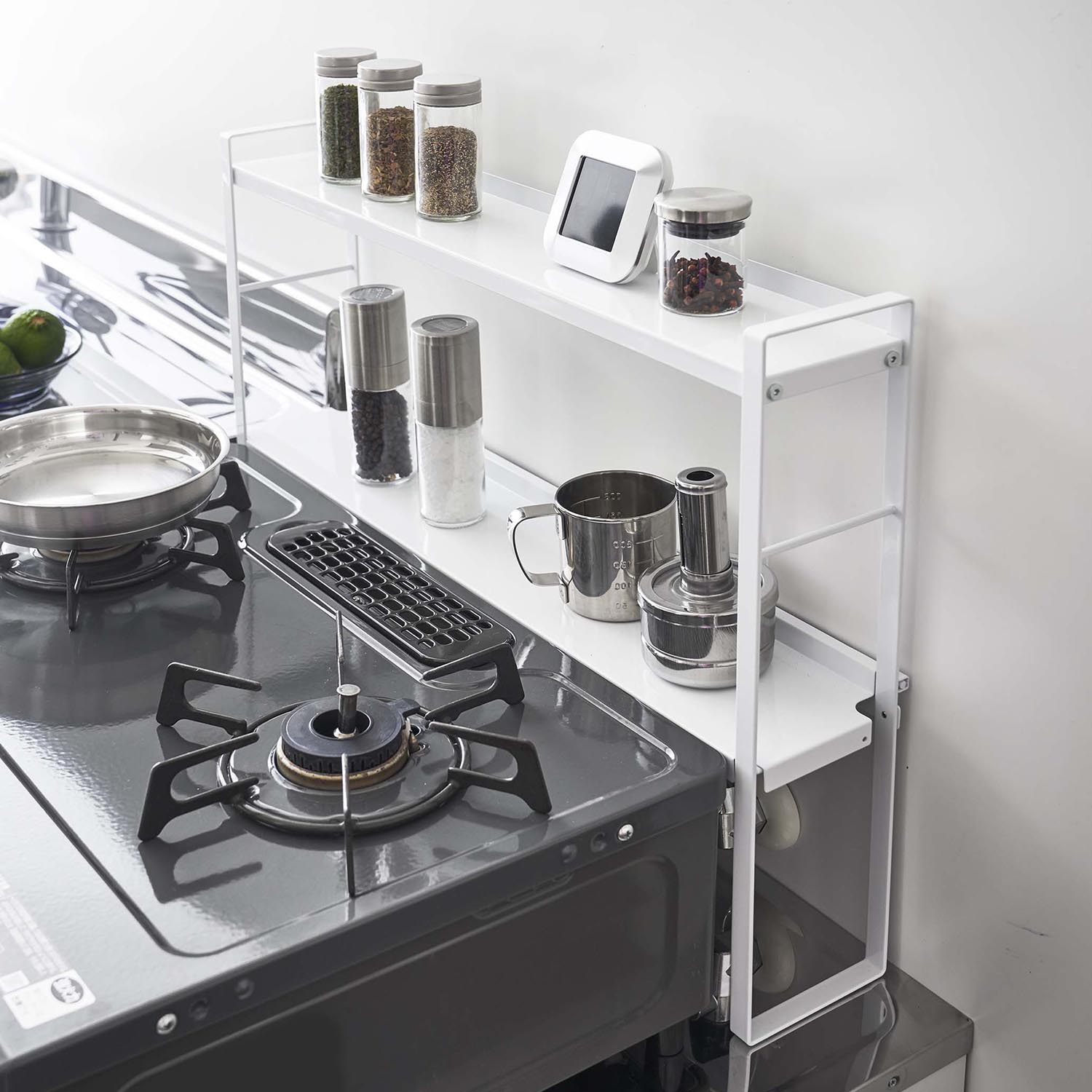 【タワー/tower】コンロ奥隙間ラック2段