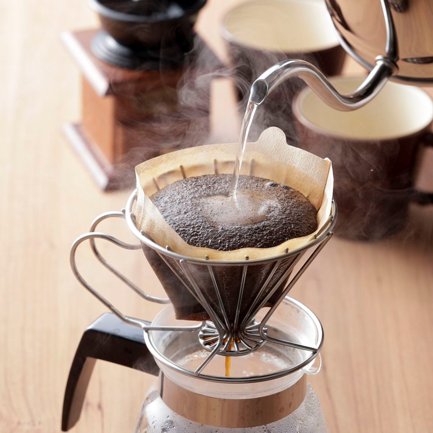 【珈琲考具/KOGU】燕三条で作る 使いやすさにこだわったステンレスコーヒードリッパー 【食洗機対応】 【珈琲考具/KOGU】燕三条で作る 使いやすさにこだわったステンレスコーヒードリッパー 【食洗機対応】