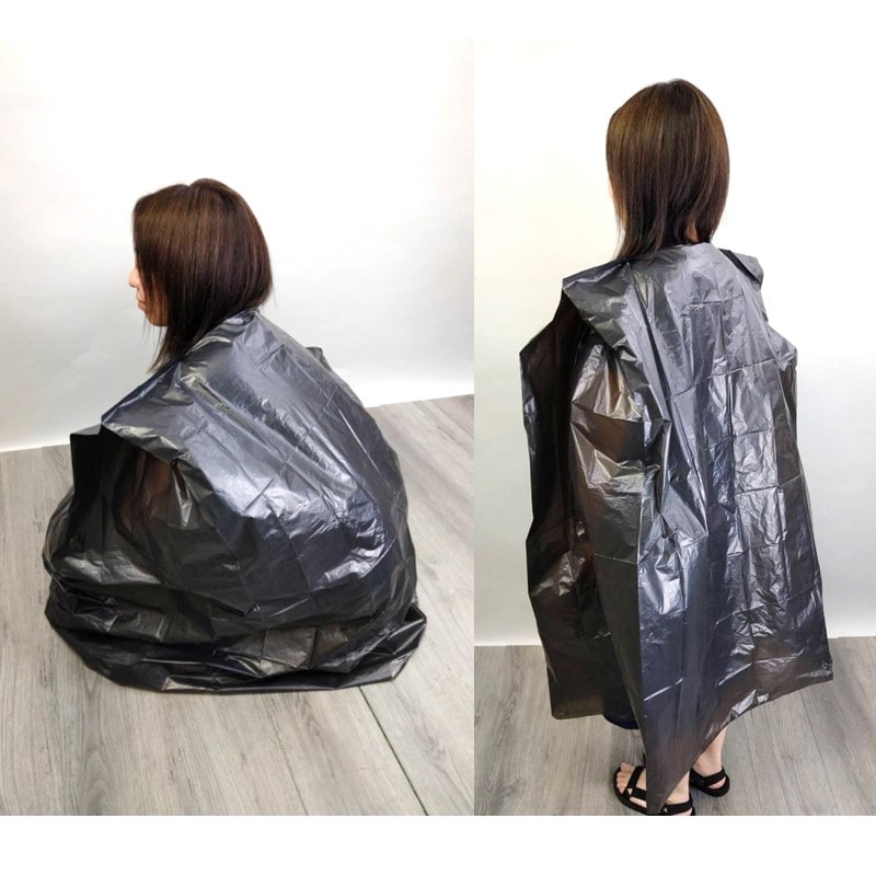 目隠しポンチョ使用イメージ