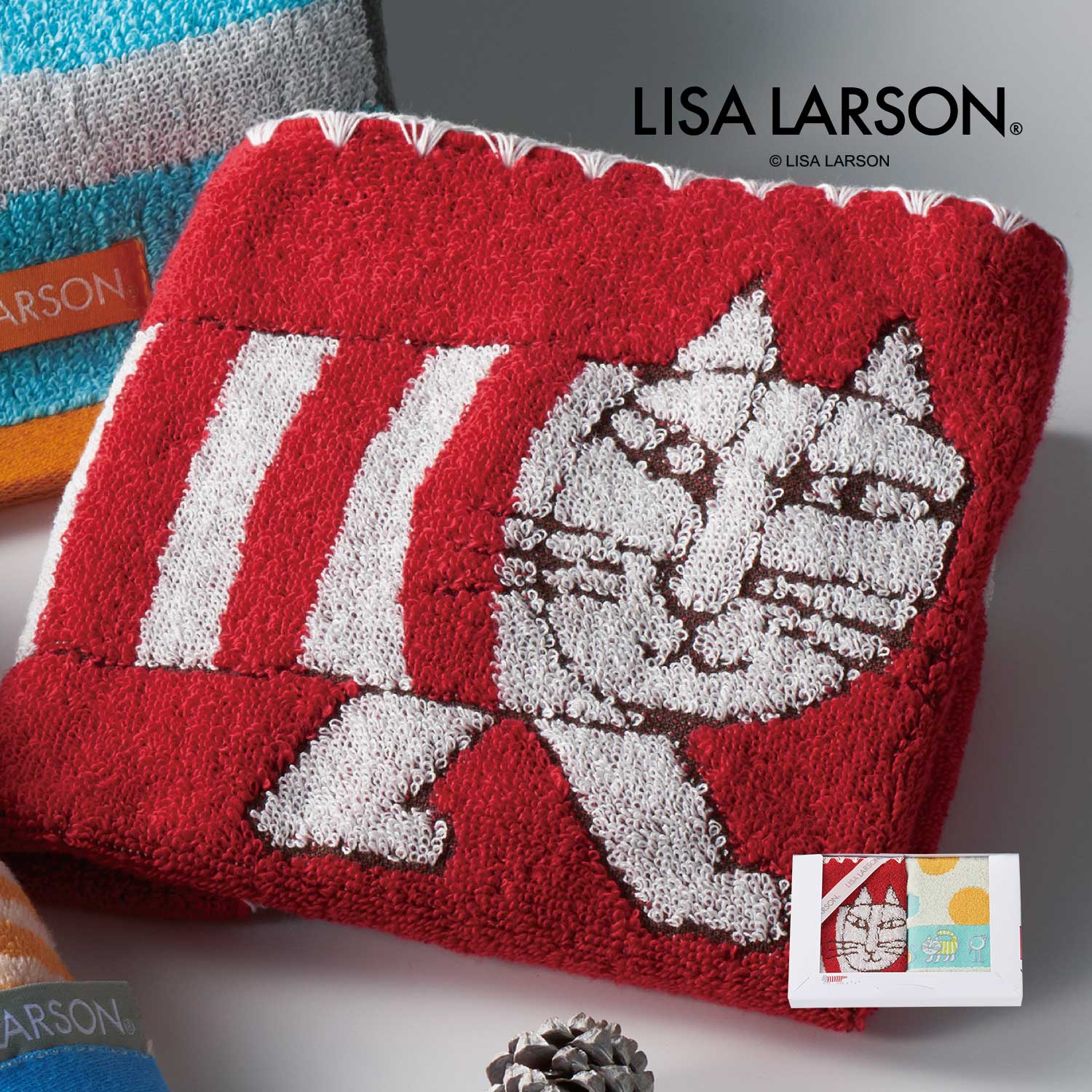 【リサ・ラーソン/Lisa Larson】リサ・ラーソン ウォッシュタオル2枚セット