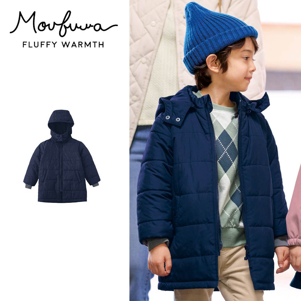 【モウフワ/moufuwa】毛布に包まれた様な温もりのフリースライナー付き3way中わたコート