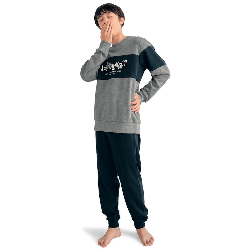 杢グレー／モデル身長157cm・サイズ160