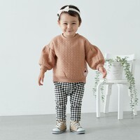 ベージュ／モデル身長80cm・80サイズ着用