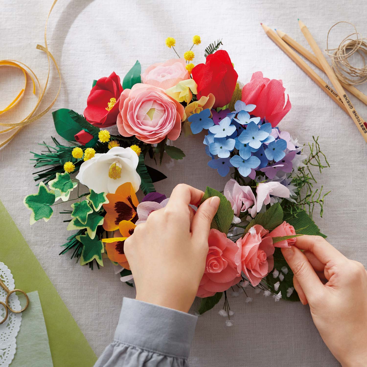 1月11日まで初売りタイムセール 本物みたいなペーパーフラワー手作りキット くららぼ 通販のベルメゾンネット 1月11日まで初売りタイムセール 本物みたいなペーパーフラワー手作りキット くららぼ 通販のベルメゾンネット