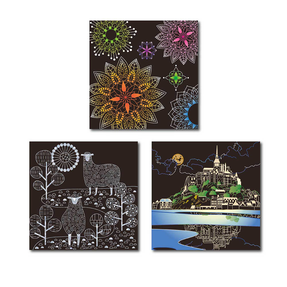 【くららぼ】大人のための華やかスクラッチアート手作りキット